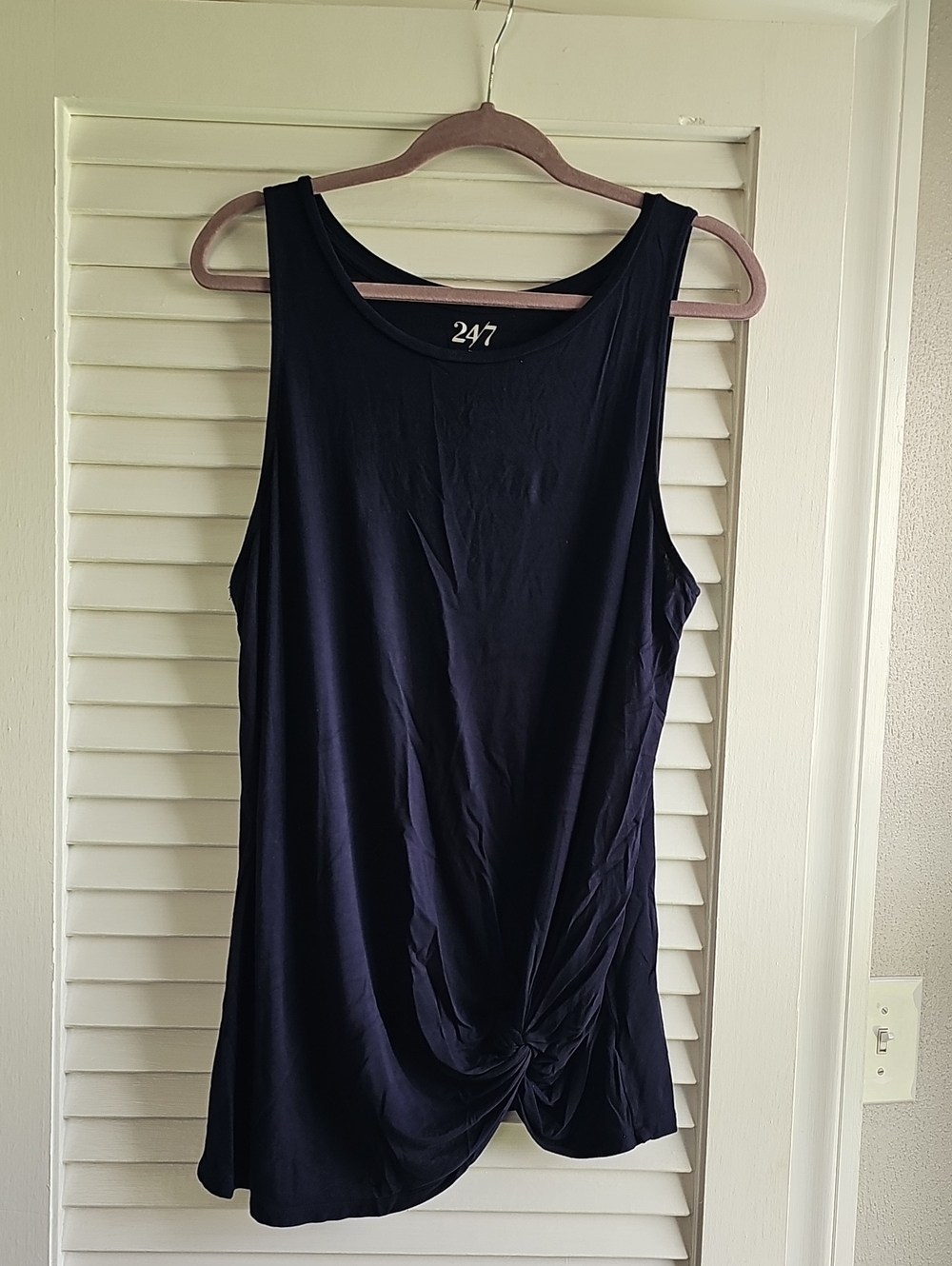 24/7 Women's Dark NavyTwist-Front Tank